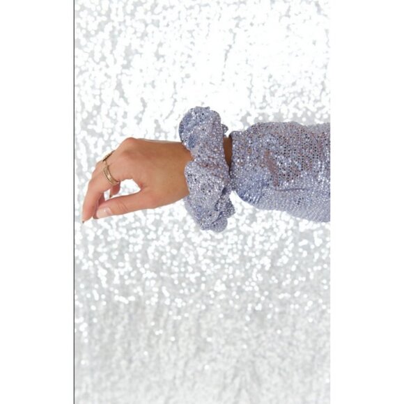 💕SHOW ME YOUR MUMU💕 Super Scrunchie ~ Silver Confetti NWT - Picture 3 of 7